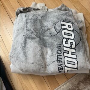 Gray Volleyball Kids Shirt